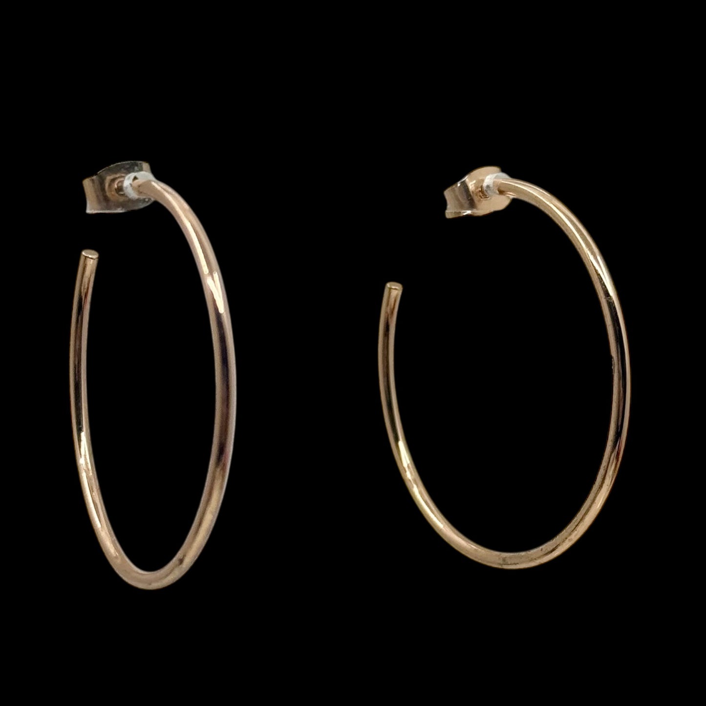 Fashion Rose Gold tone hoop earrings - GM1541