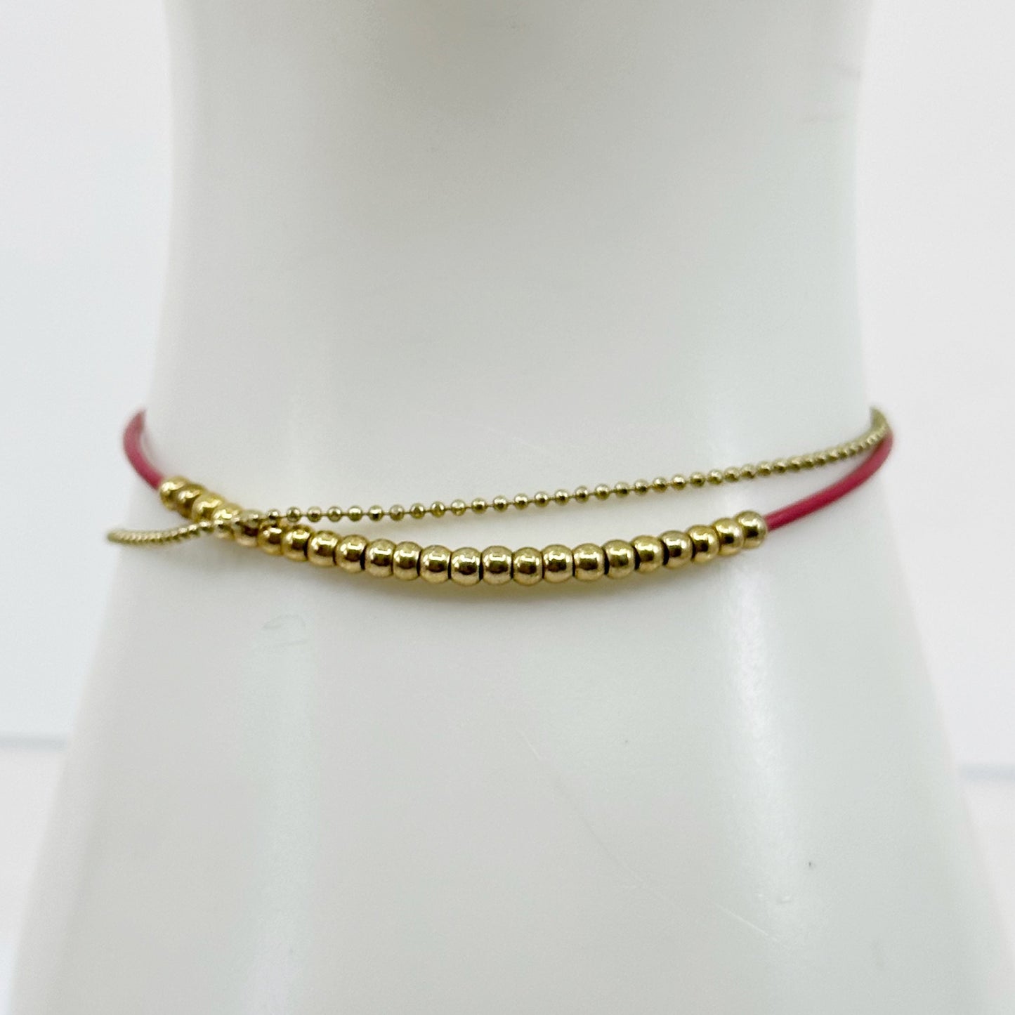 14k Gold filled red cord Kabbalah bracelet GM1551