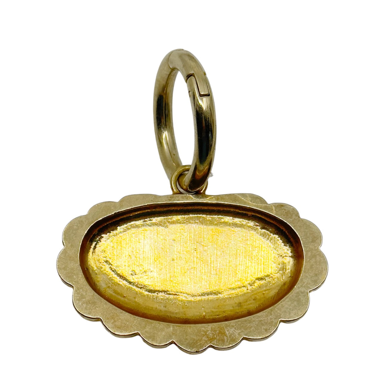Moschino gold tone crystal enamel flower bag charm GM1572
