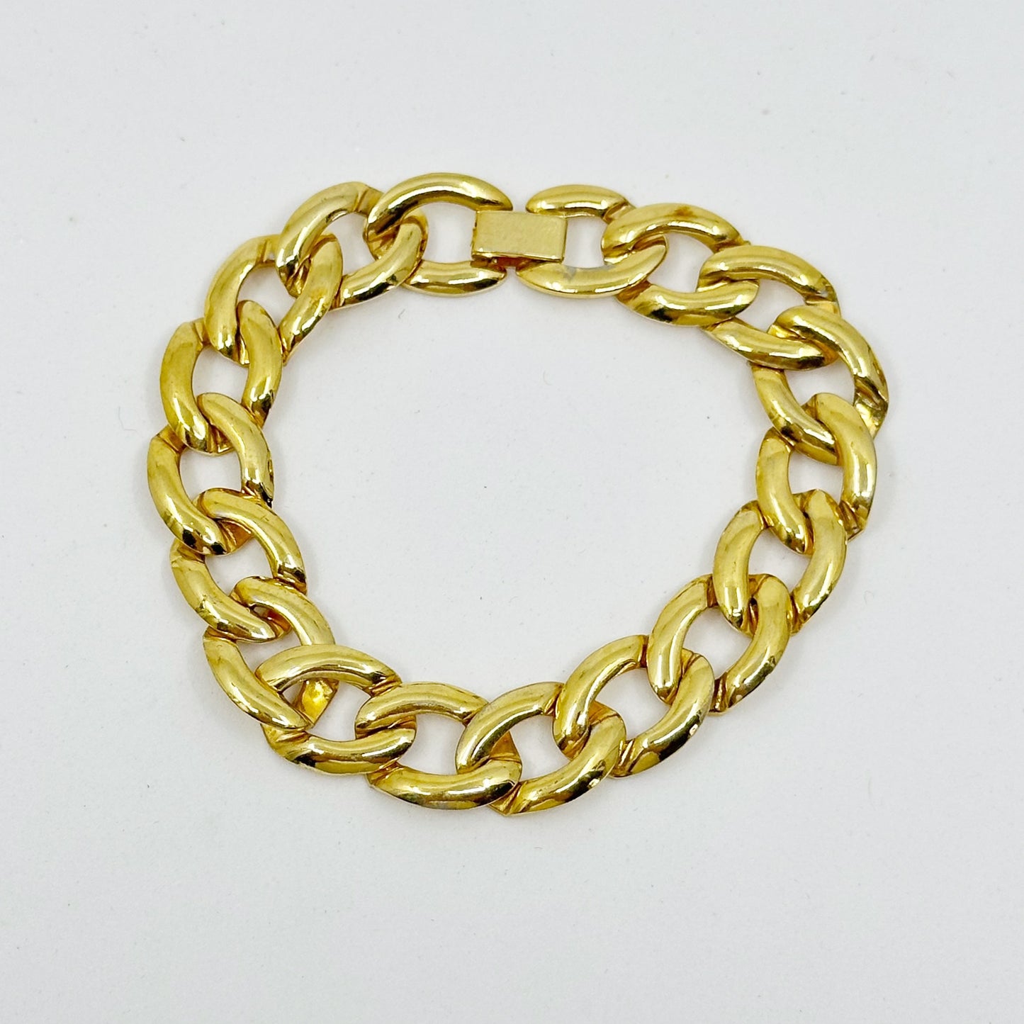 Vintage Gold tone link bracelet GM1578