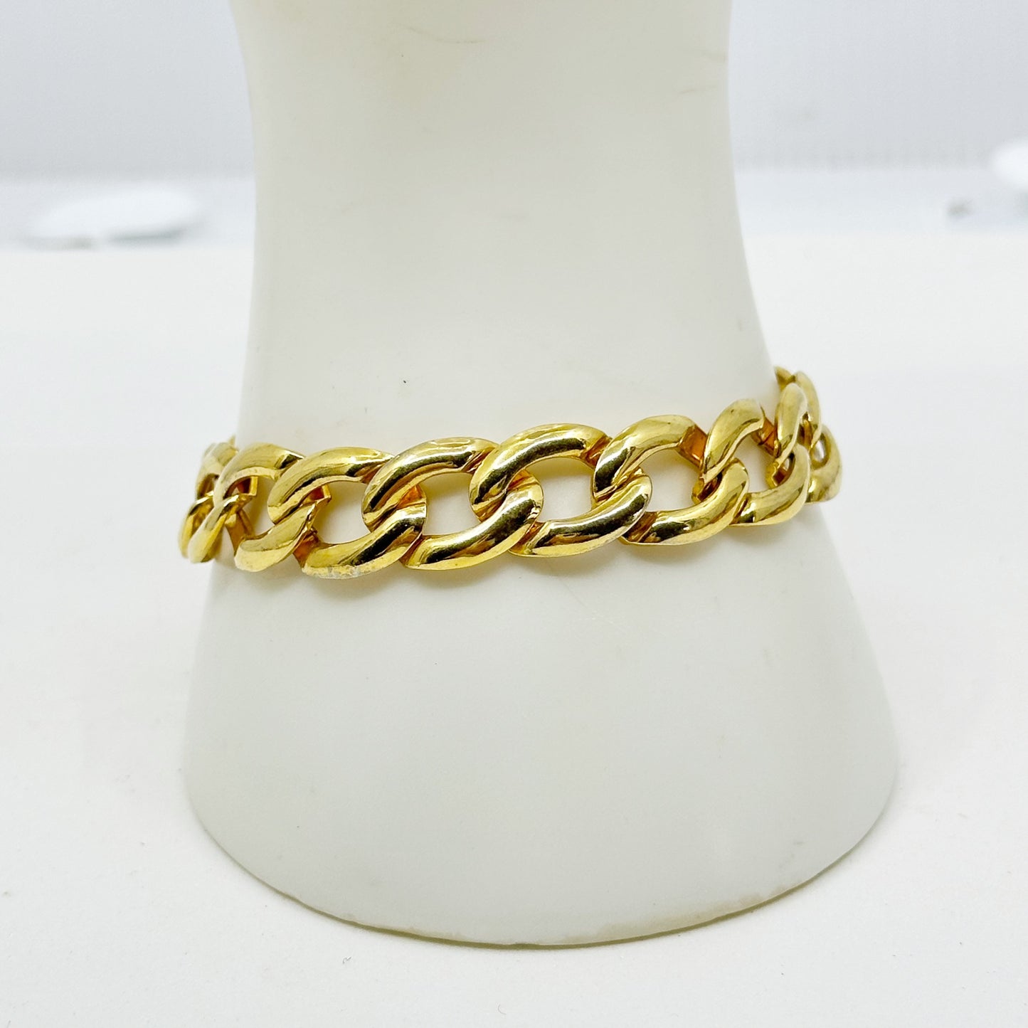 Vintage Gold tone link bracelet GM1578
