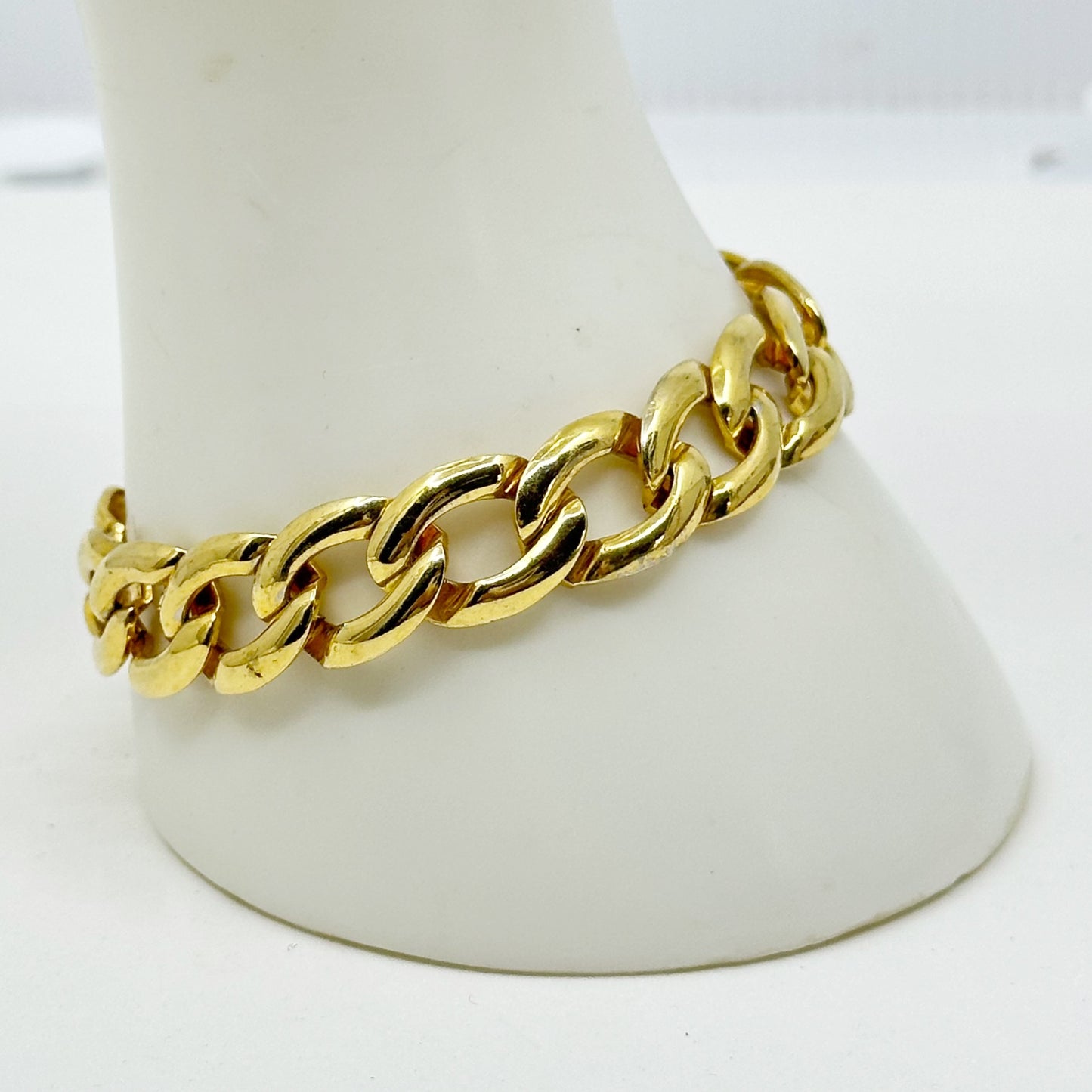 Vintage Gold tone link bracelet GM1578