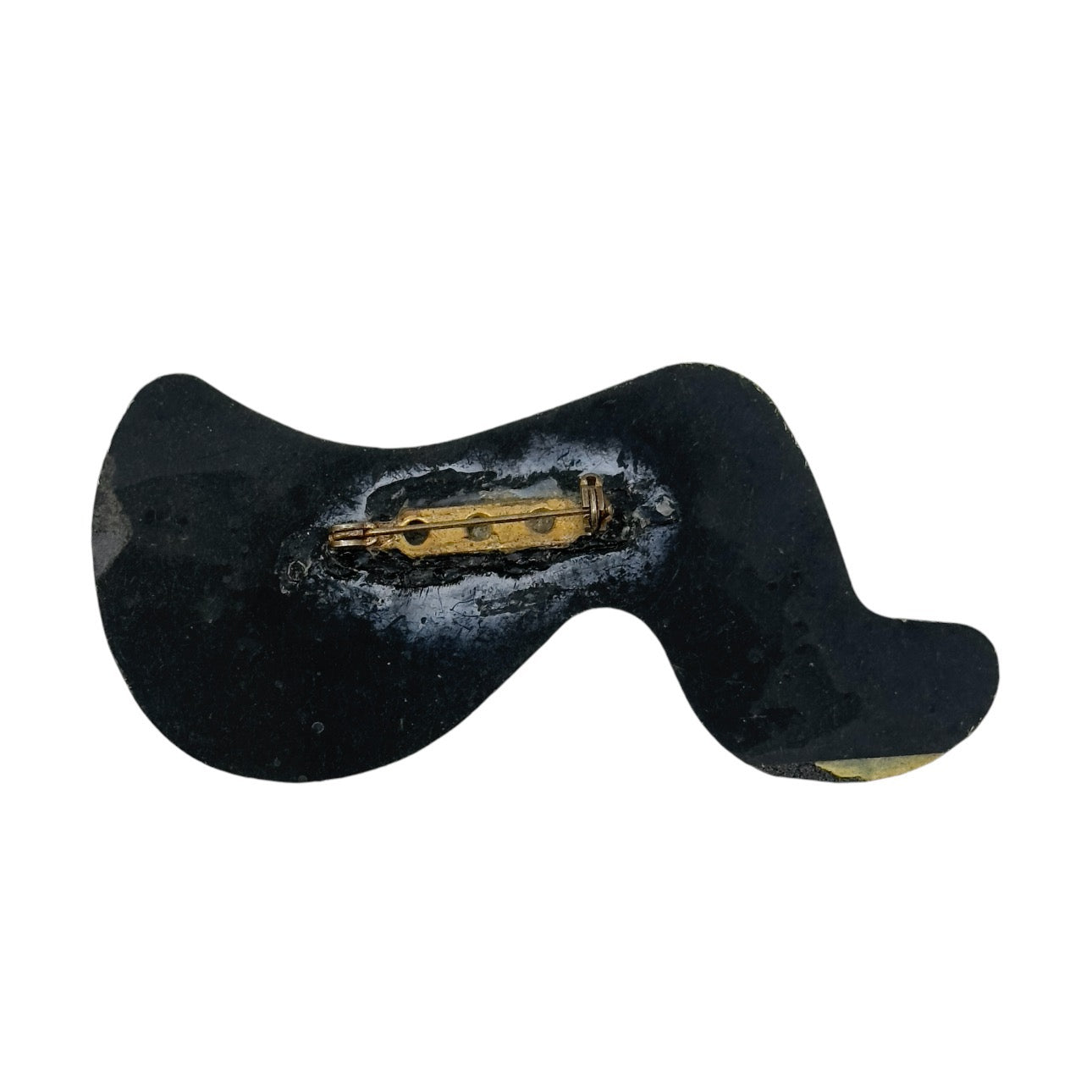 Vintage abstract acrylic brooch GM1579