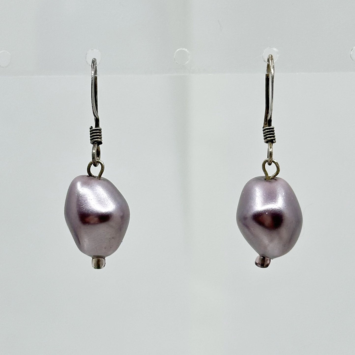Sterling silver pearl earrings - GM158