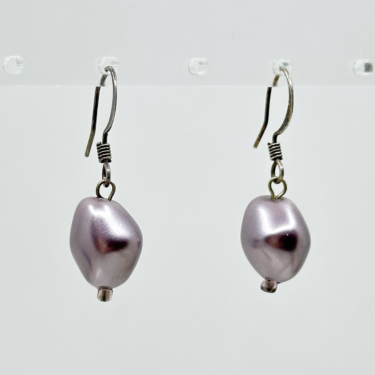 Sterling silver pearl earrings - GM158