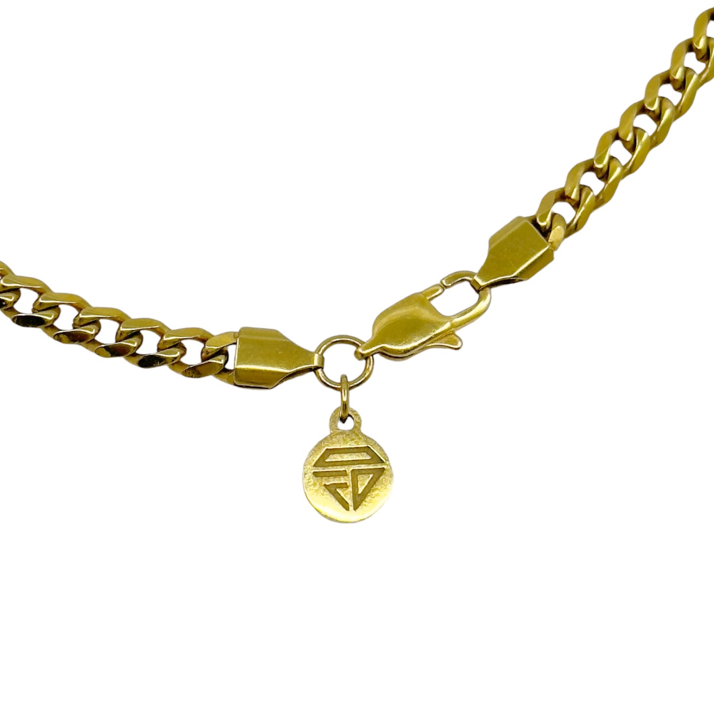 18k Gold over stainless steel cuban link necklace