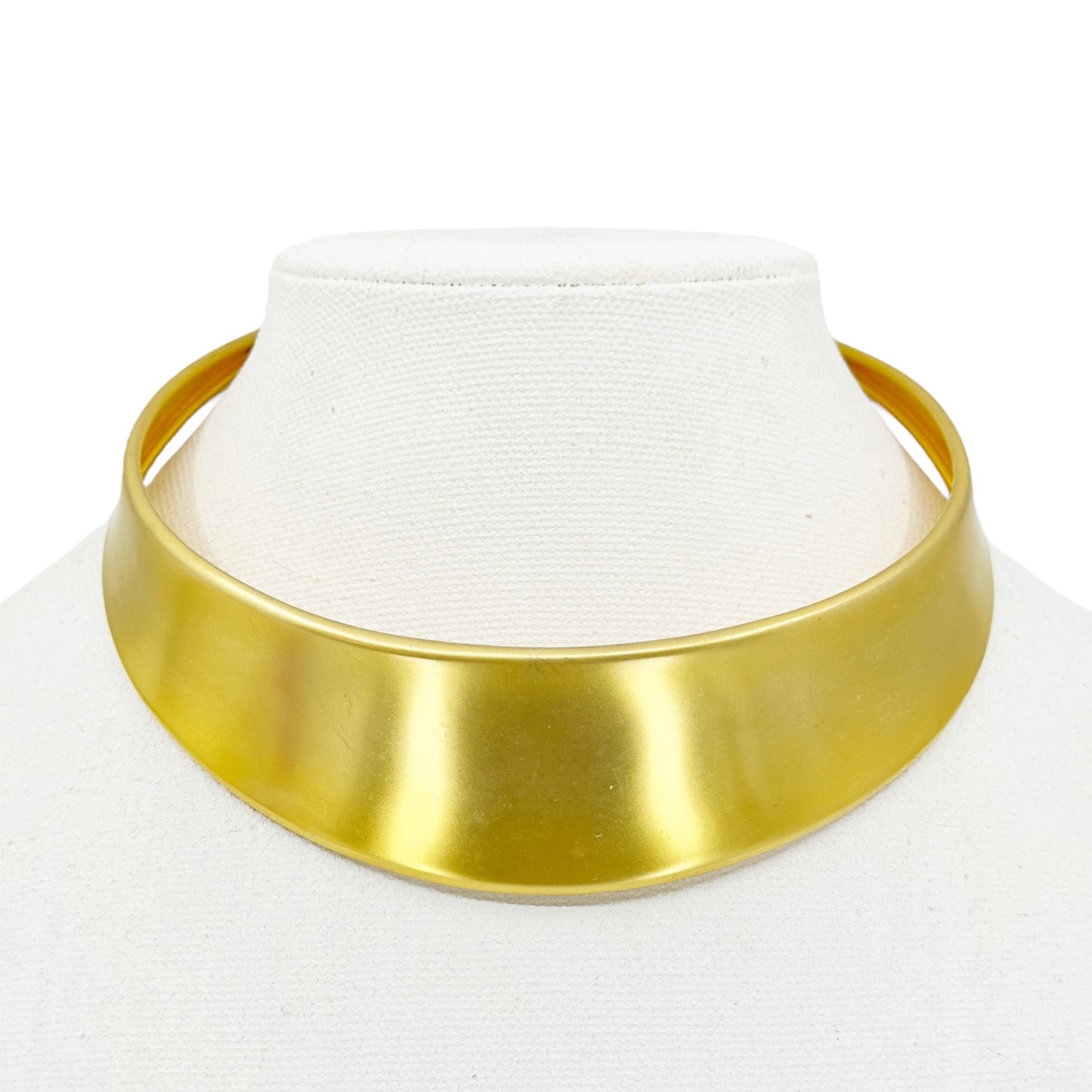Vintage 22k Gold Plated cuff choker necklace