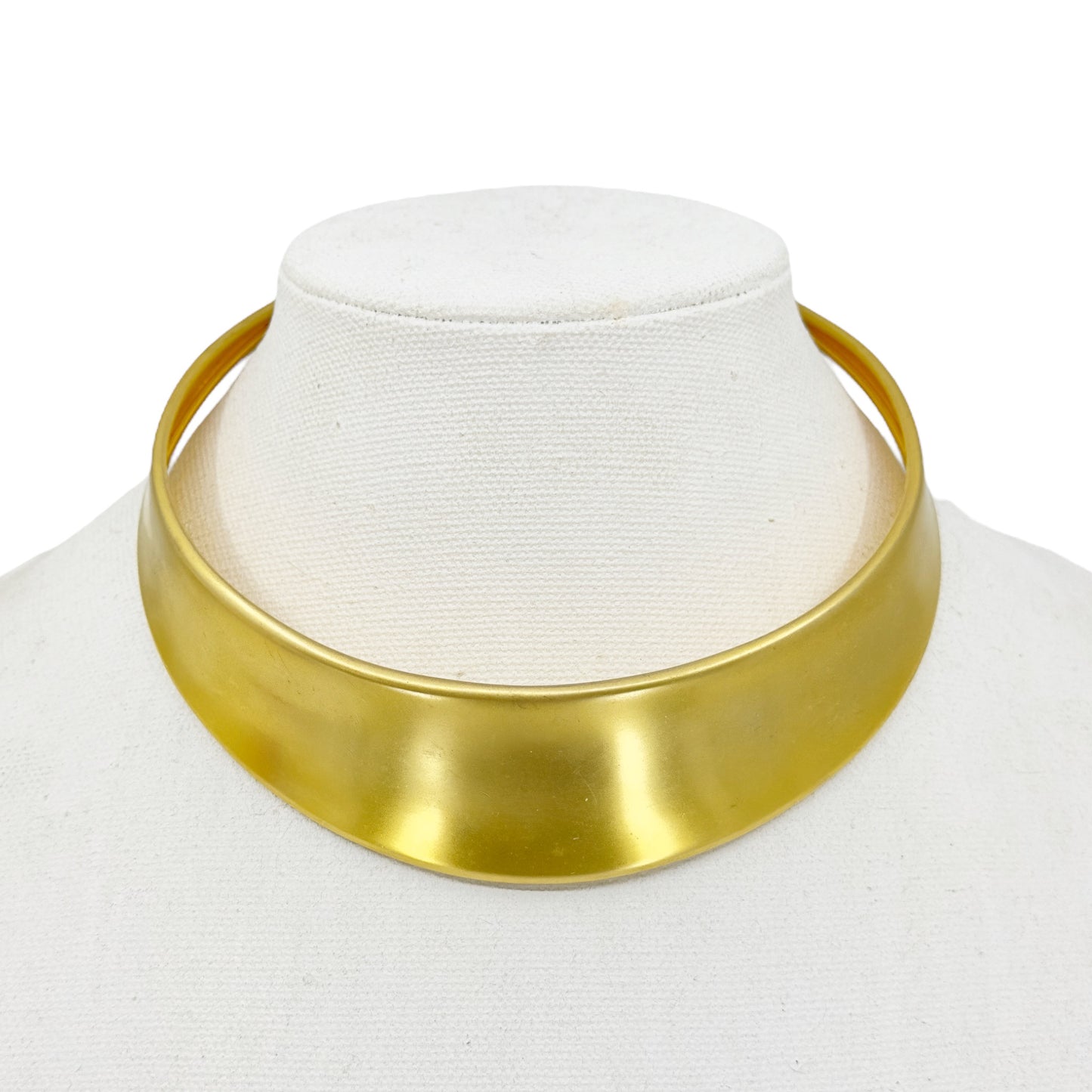 Vintage 22k Gold Plated cuff choker necklace
