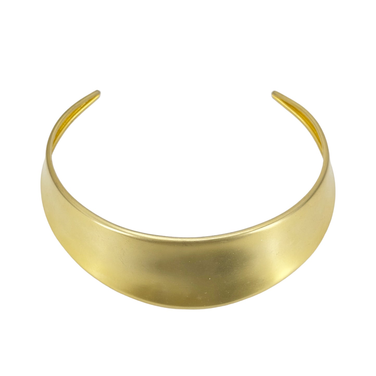 Vintage 22k Gold Plated cuff choker necklace