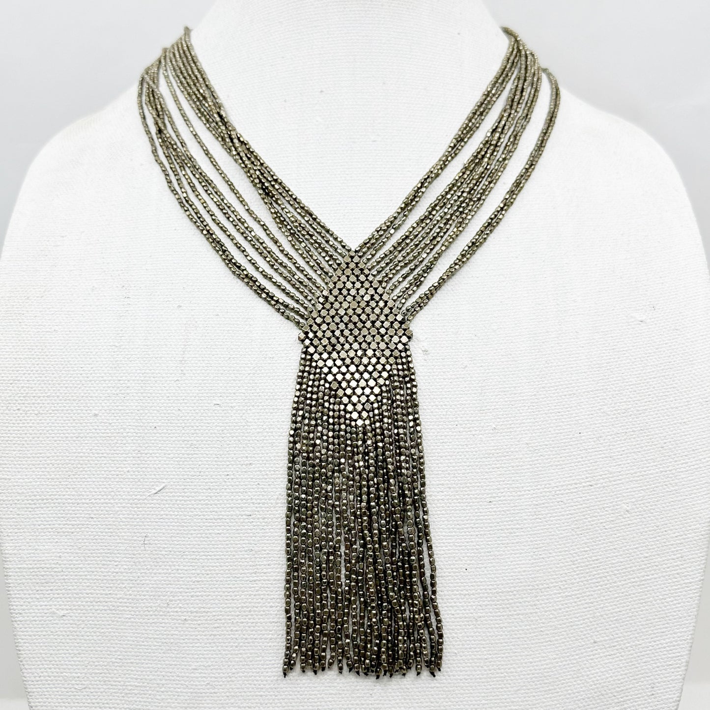 Rajasthan Silver tone beaded necklace