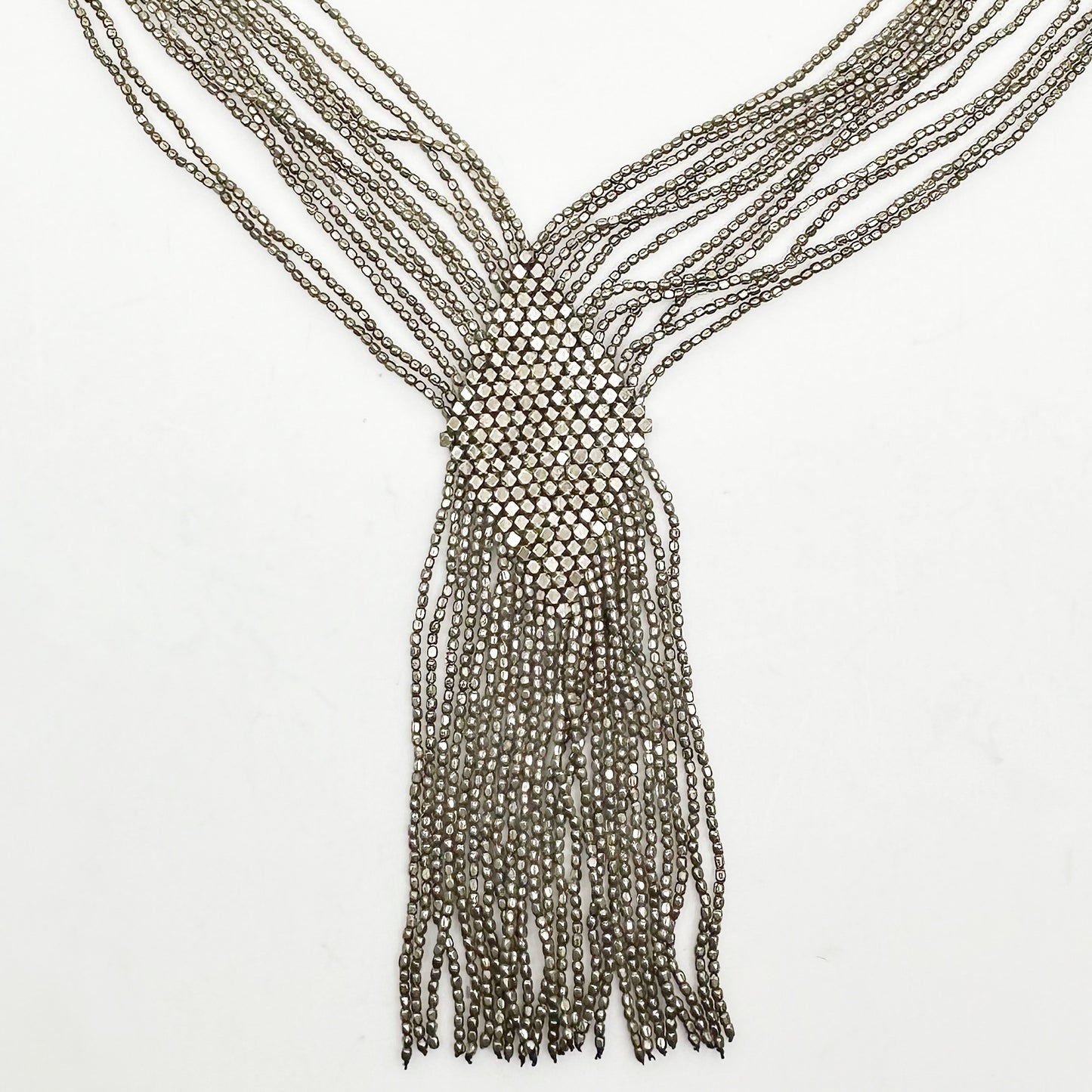 Rajasthan Silver tone beaded necklace