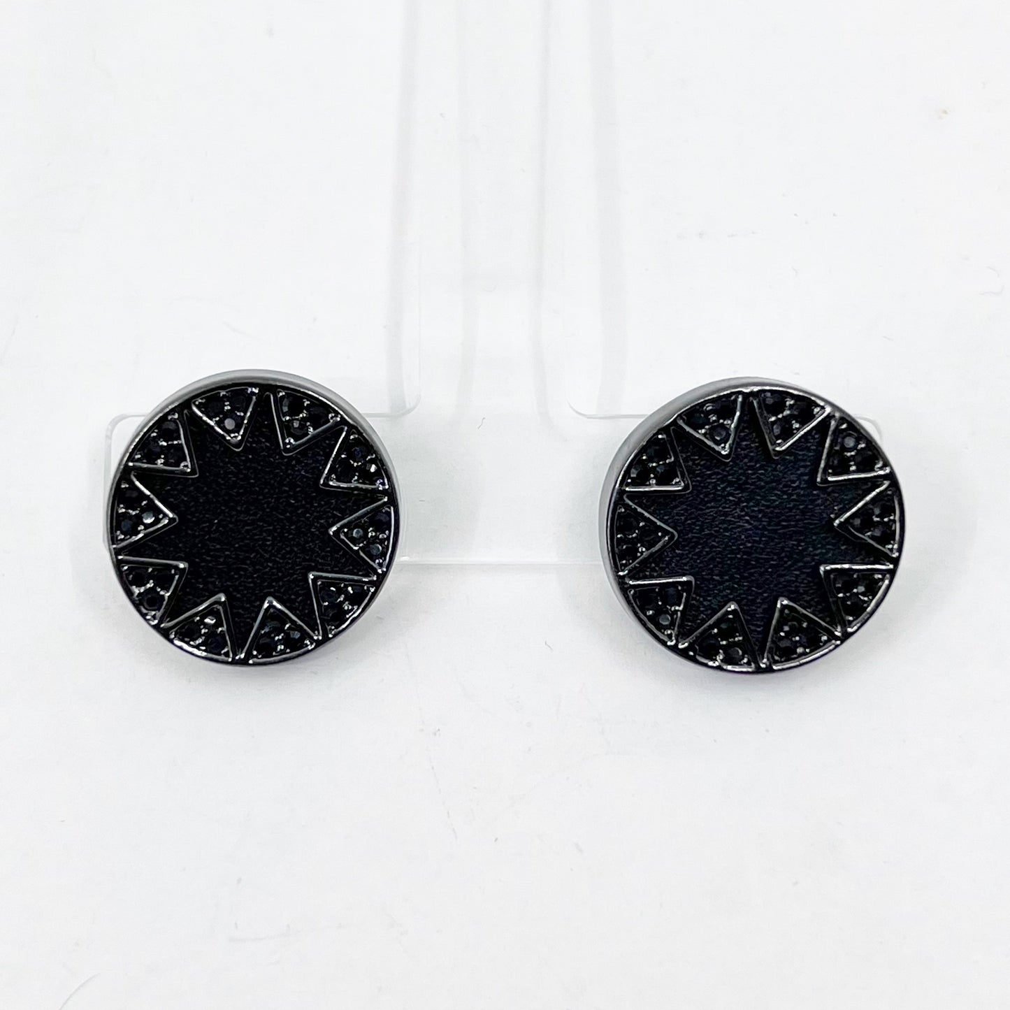HOUSE OF HARLOW Sunburst Crystal Pave Earrings