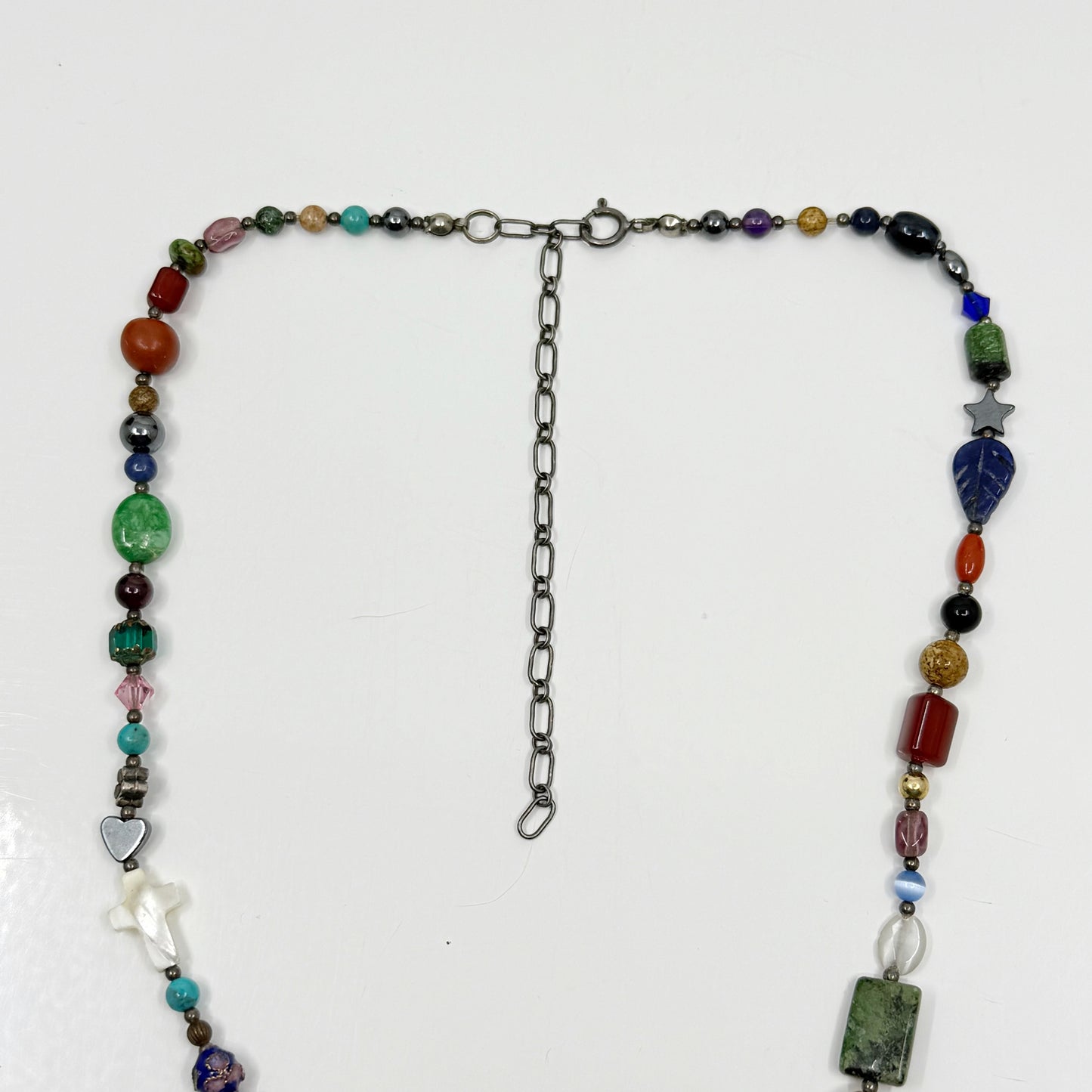 Hand Made sterling silver gemstone bead necklace GM726