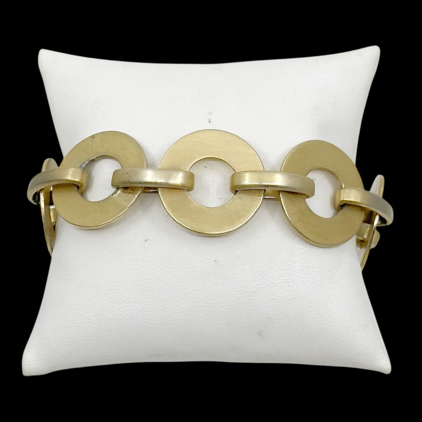 Gold Filled link bangle bracelet