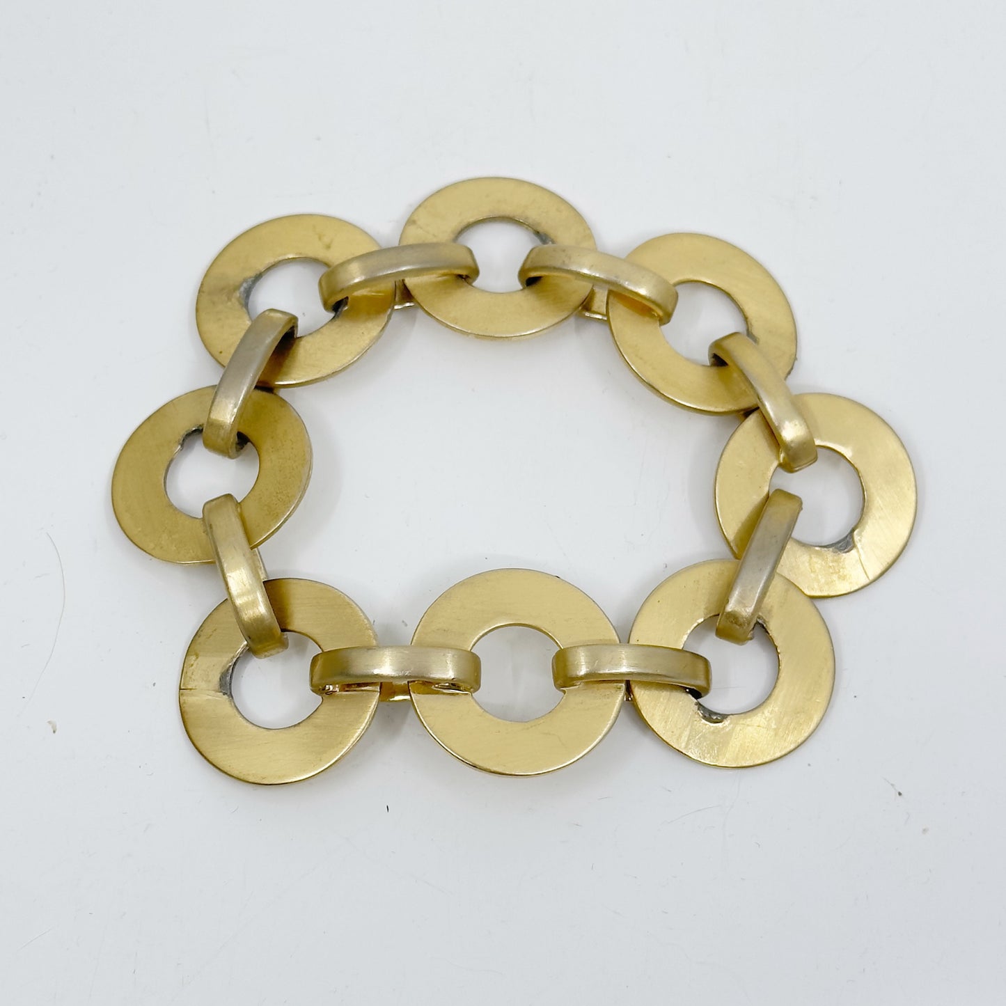 Gold Filled link bangle bracelet