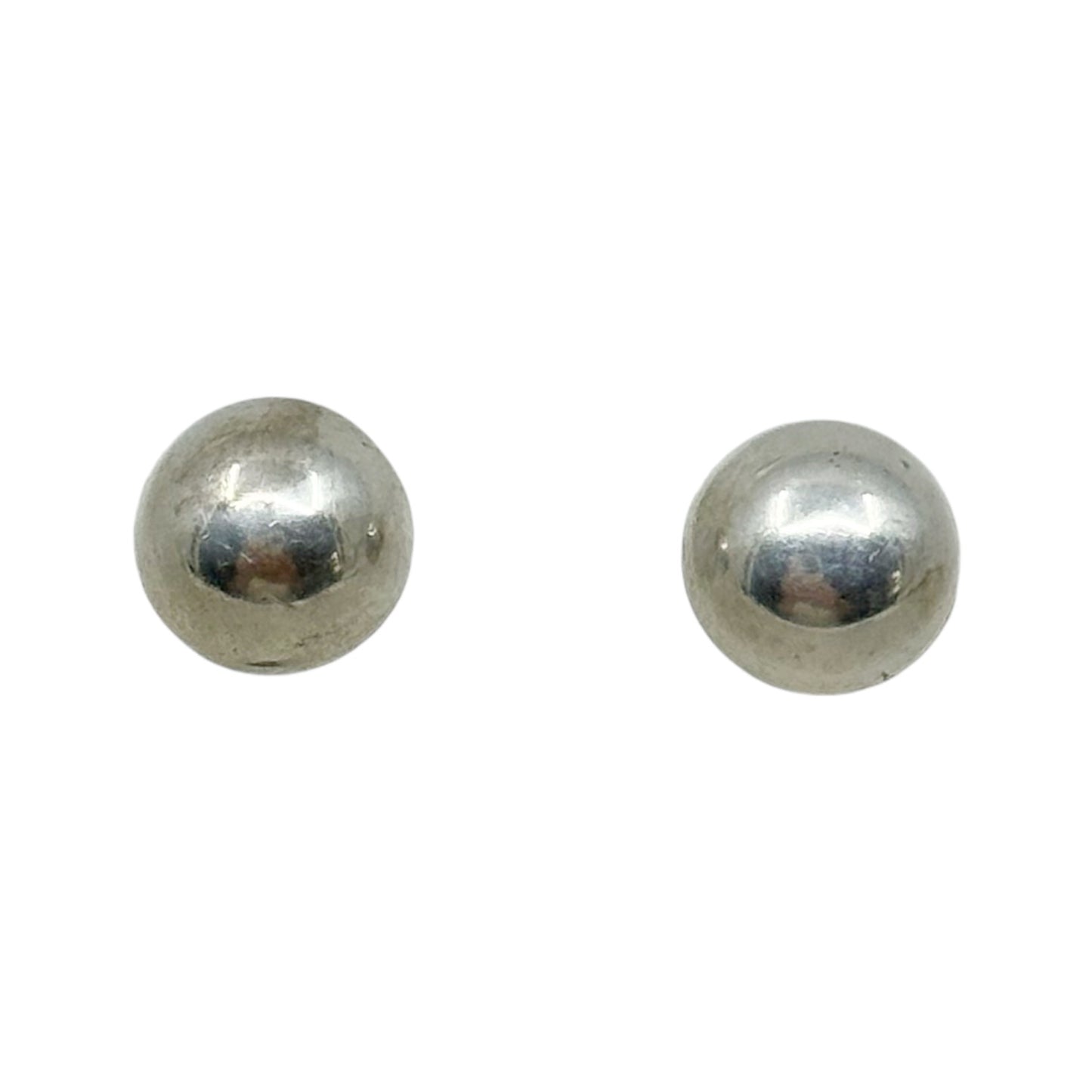 sterling silver half Dome stud earrings - GM210