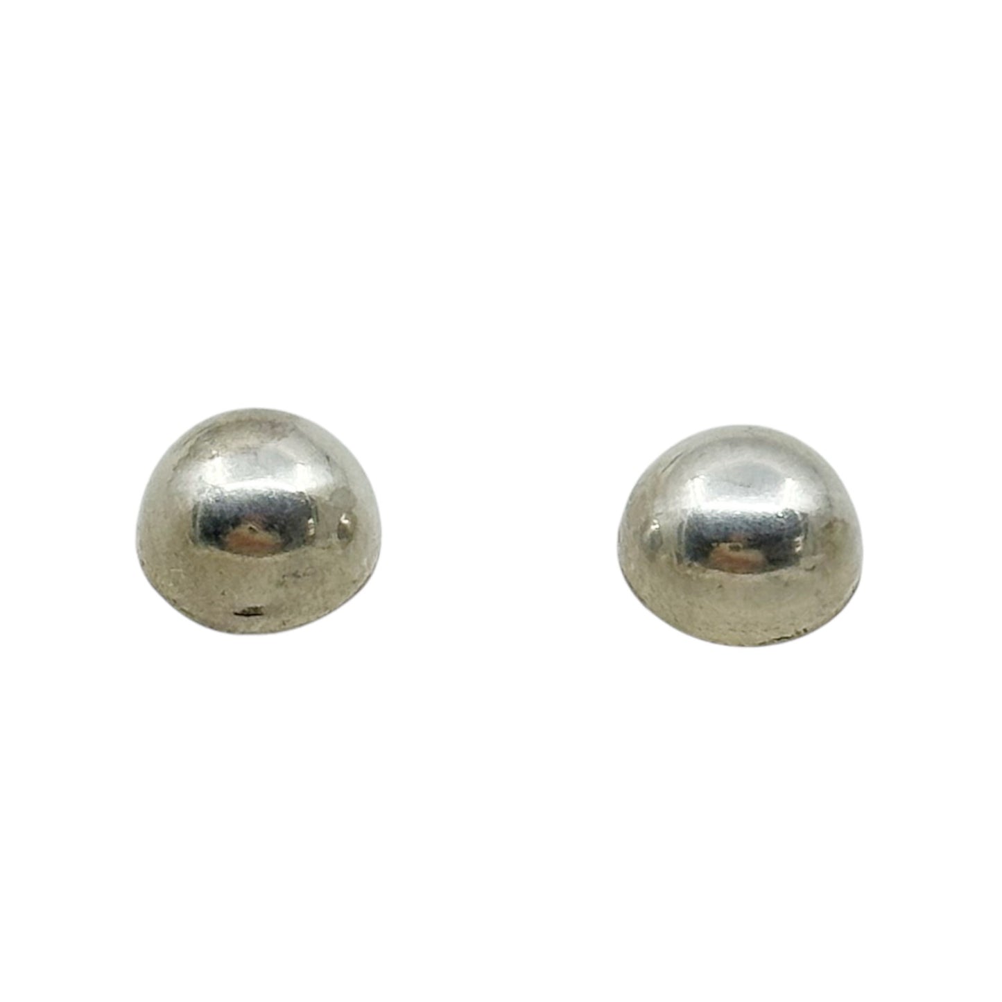 sterling silver half Dome stud earrings - GM210
