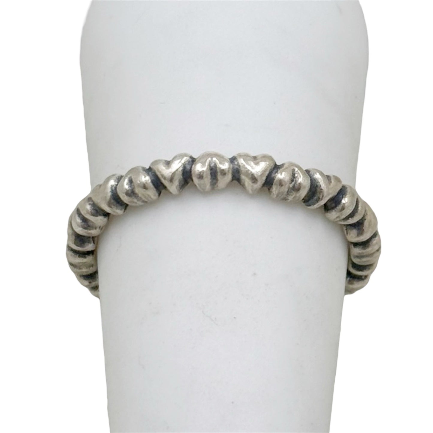 Pandora sterling silver heart band ring - GM216