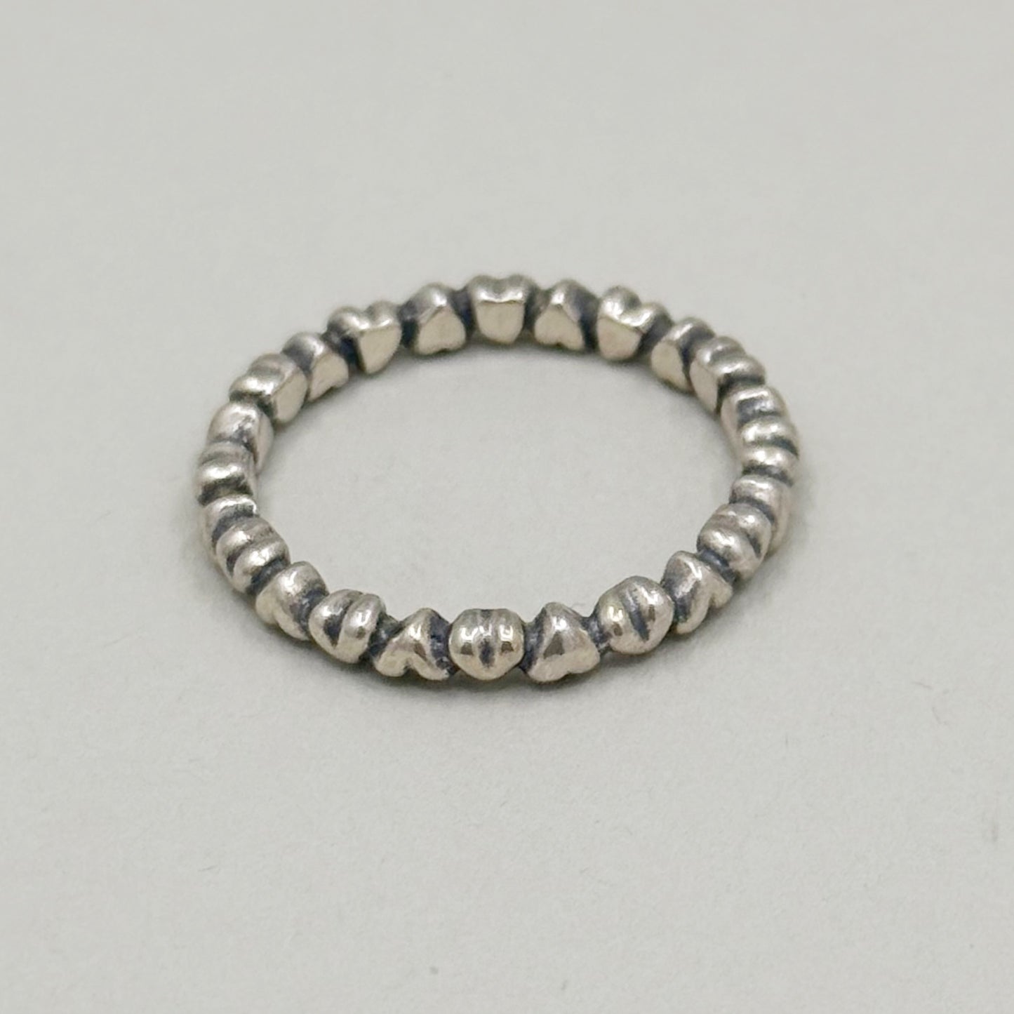 Pandora sterling silver heart band ring - GM216
