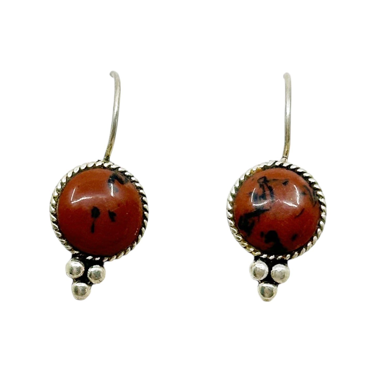 Sterling silver Jasper earrings - GM217