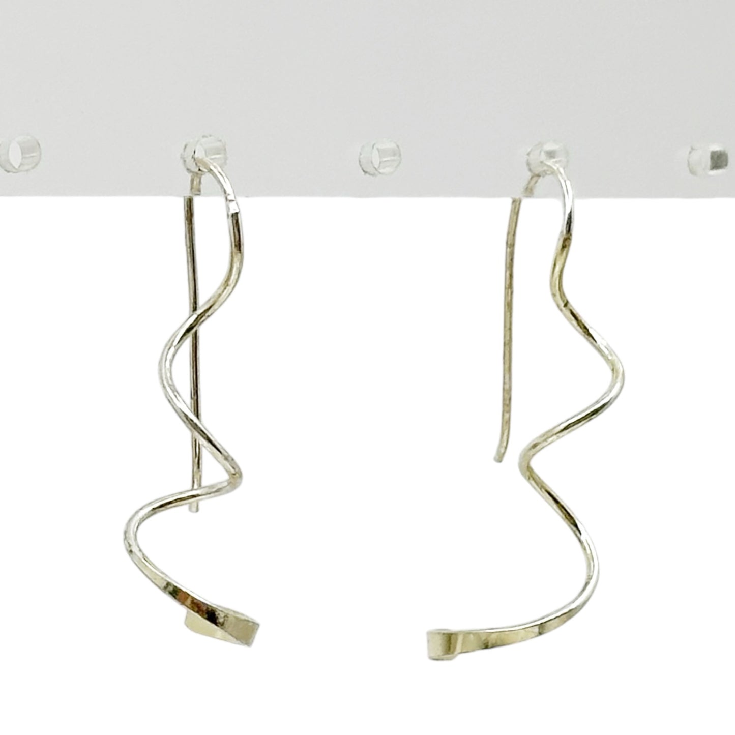 Hand Made Sterling silver spiral earrings - GM219