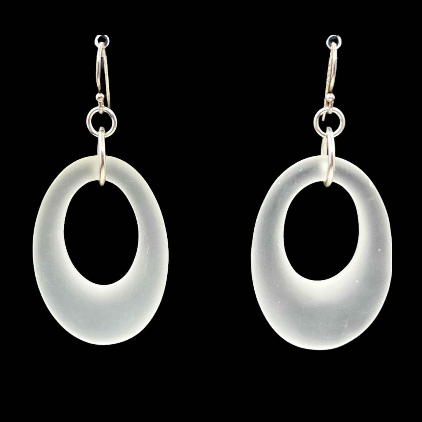 Sterling silver rock crystal earrings - GM226