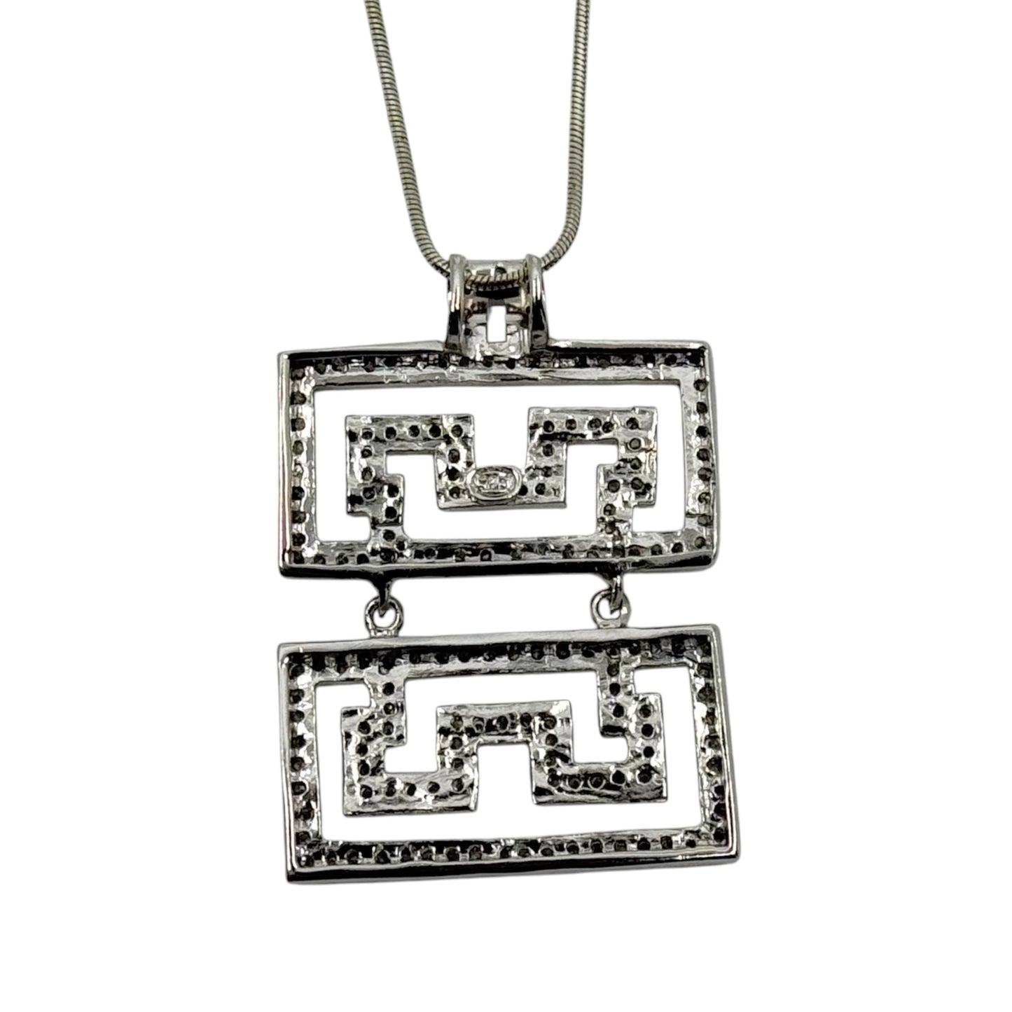 sterling silver cubic zirconia Le Baiserdu Dragon pendant - GM23