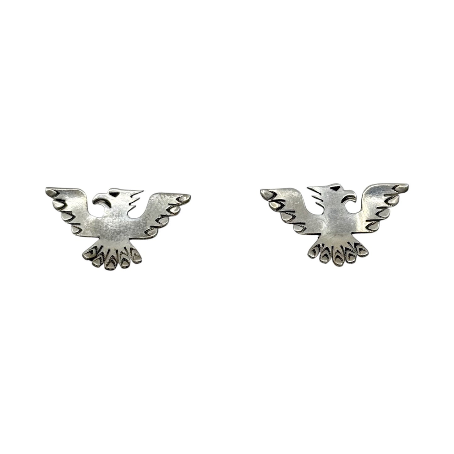 Southwest sterling silver eagle stud earrings - GM248
