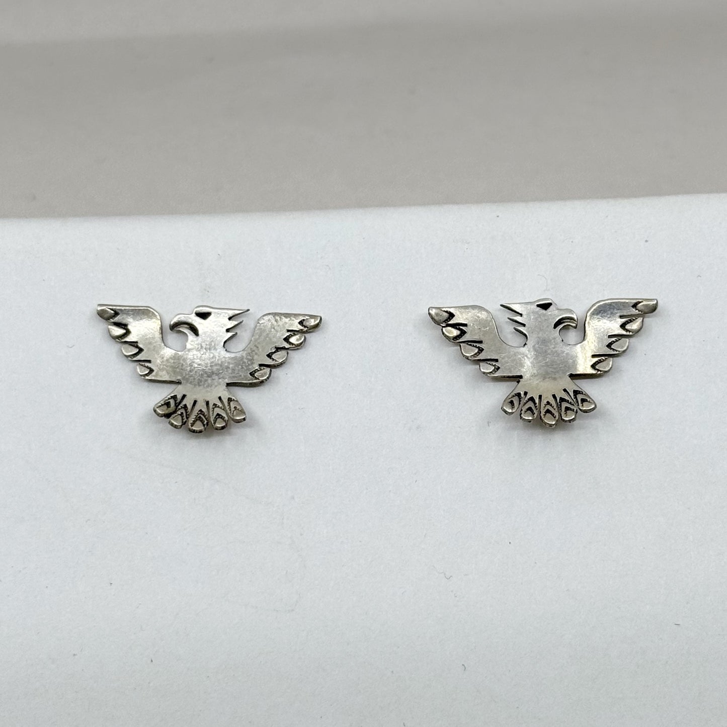 Southwest sterling silver eagle stud earrings - GM248