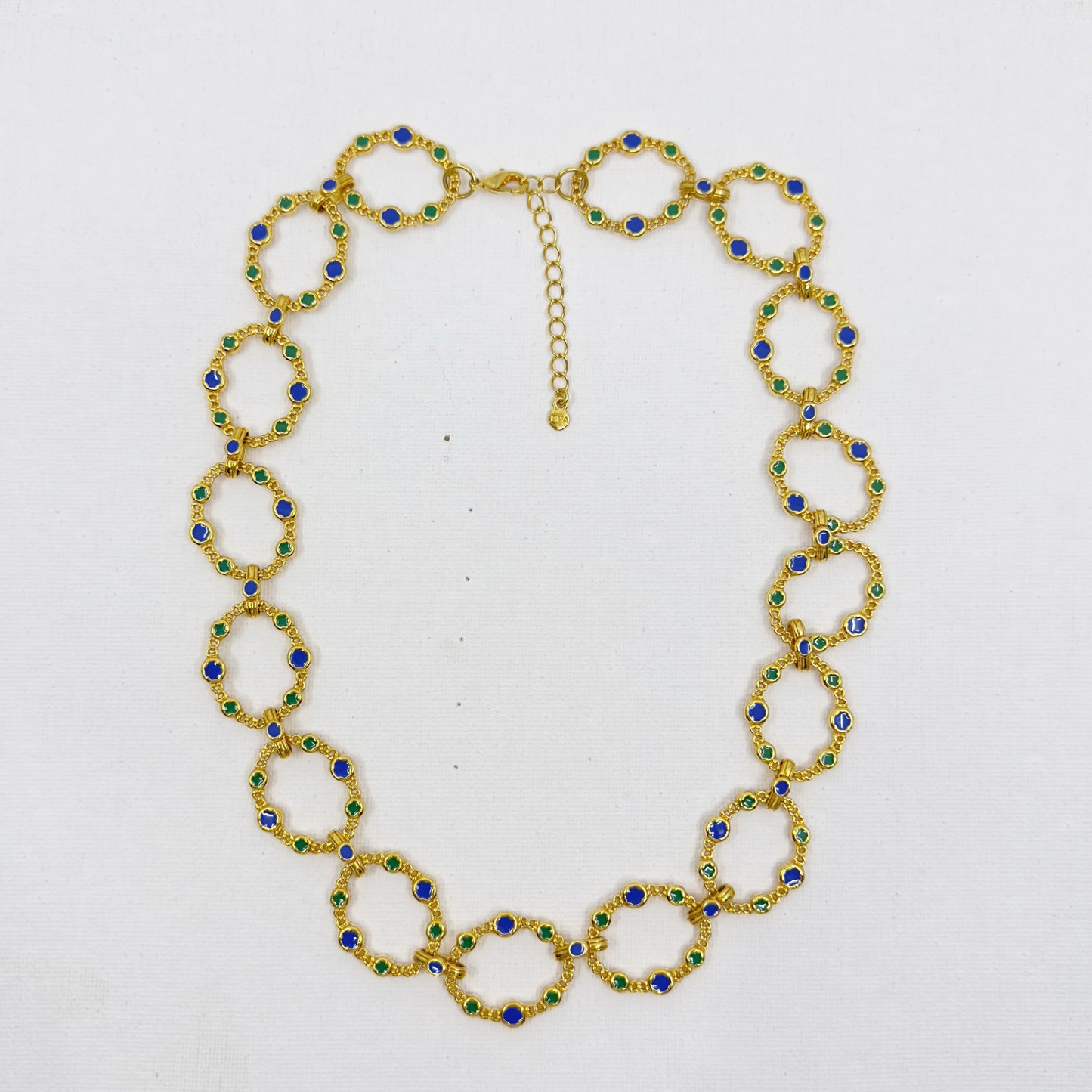 Metropolitan Museum Of Art MMA Gold Tone Enamel necklace - GM25