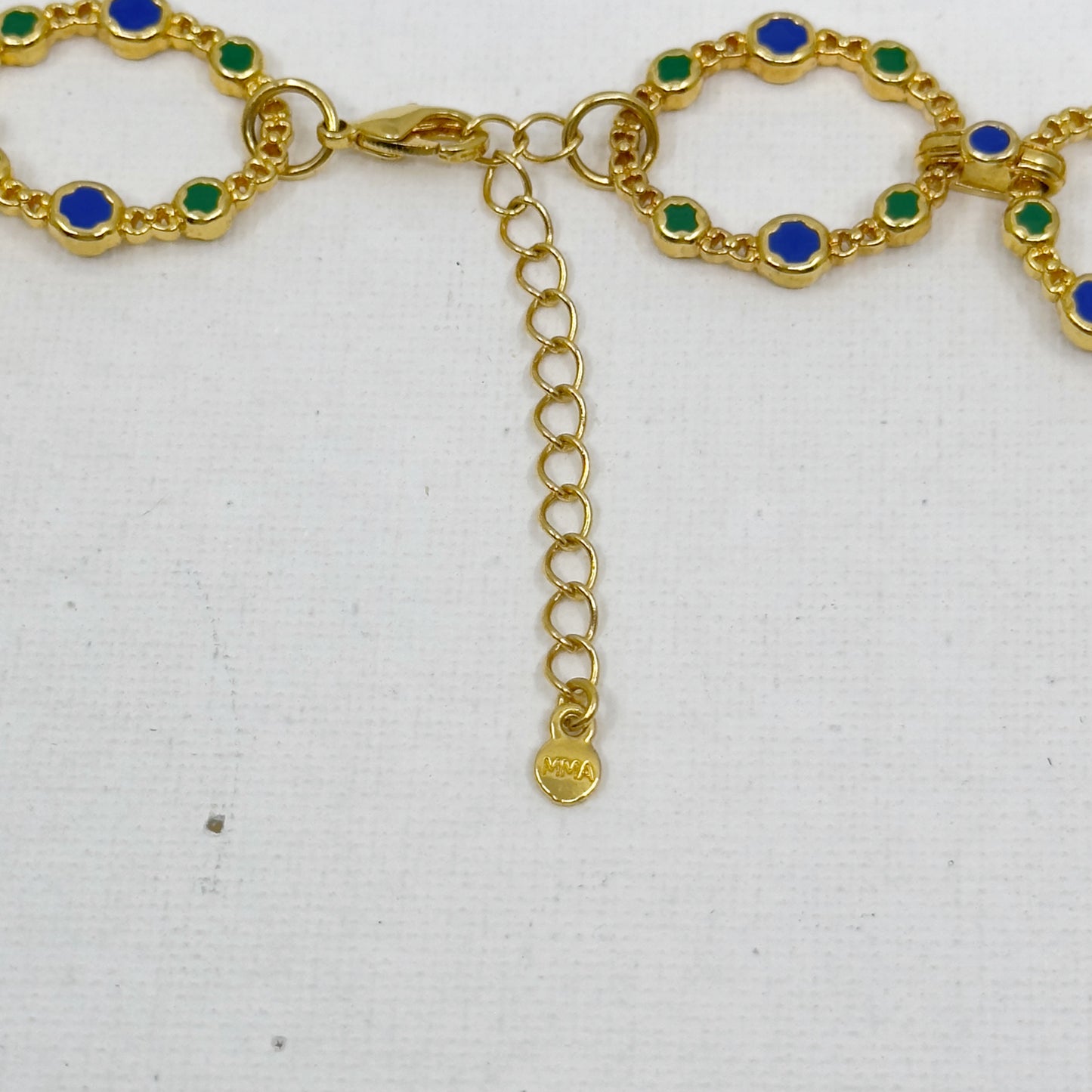Metropolitan Museum Of Art MMA Gold Tone Enamel necklace - GM25