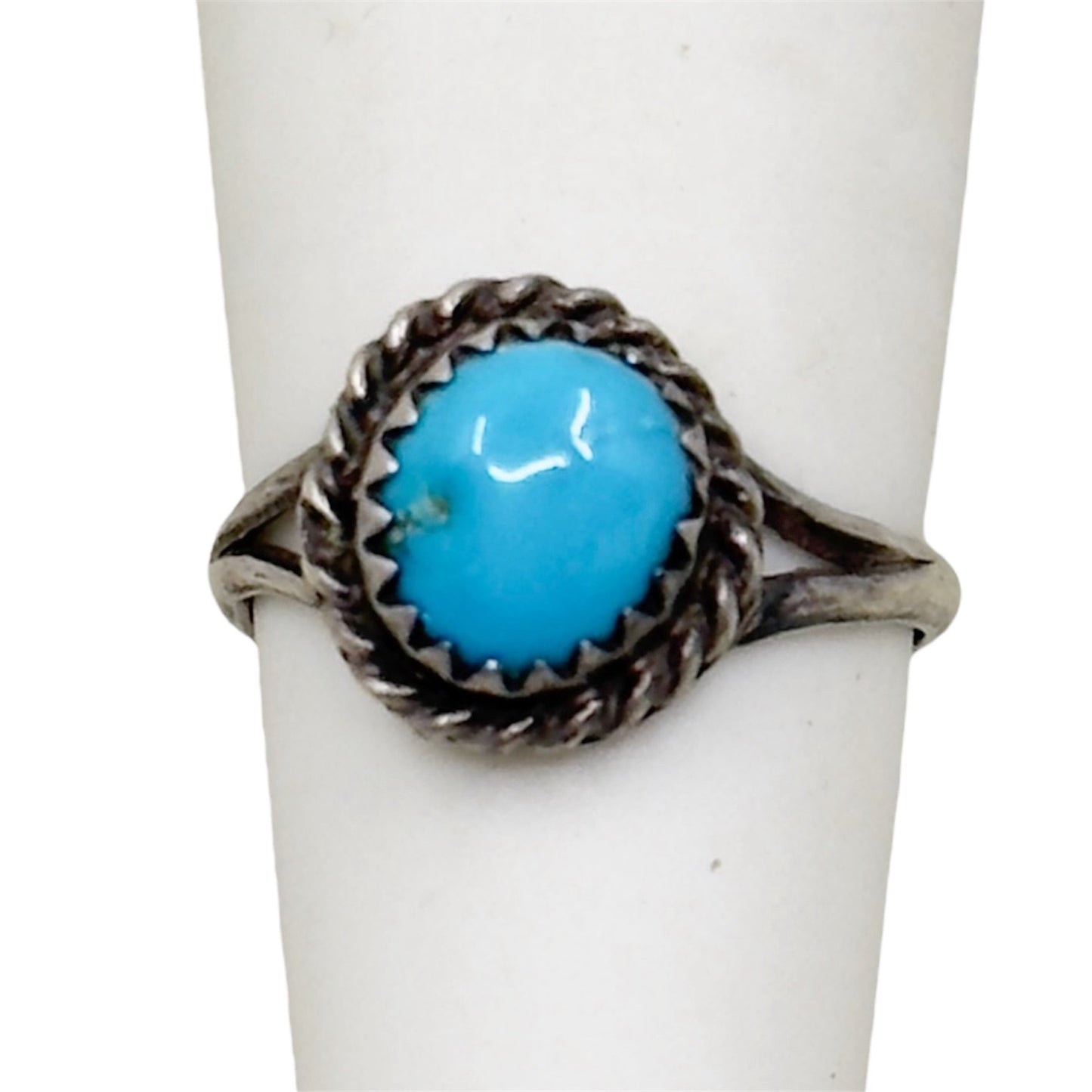 Navajo sterling silver turquoise ring - GM267