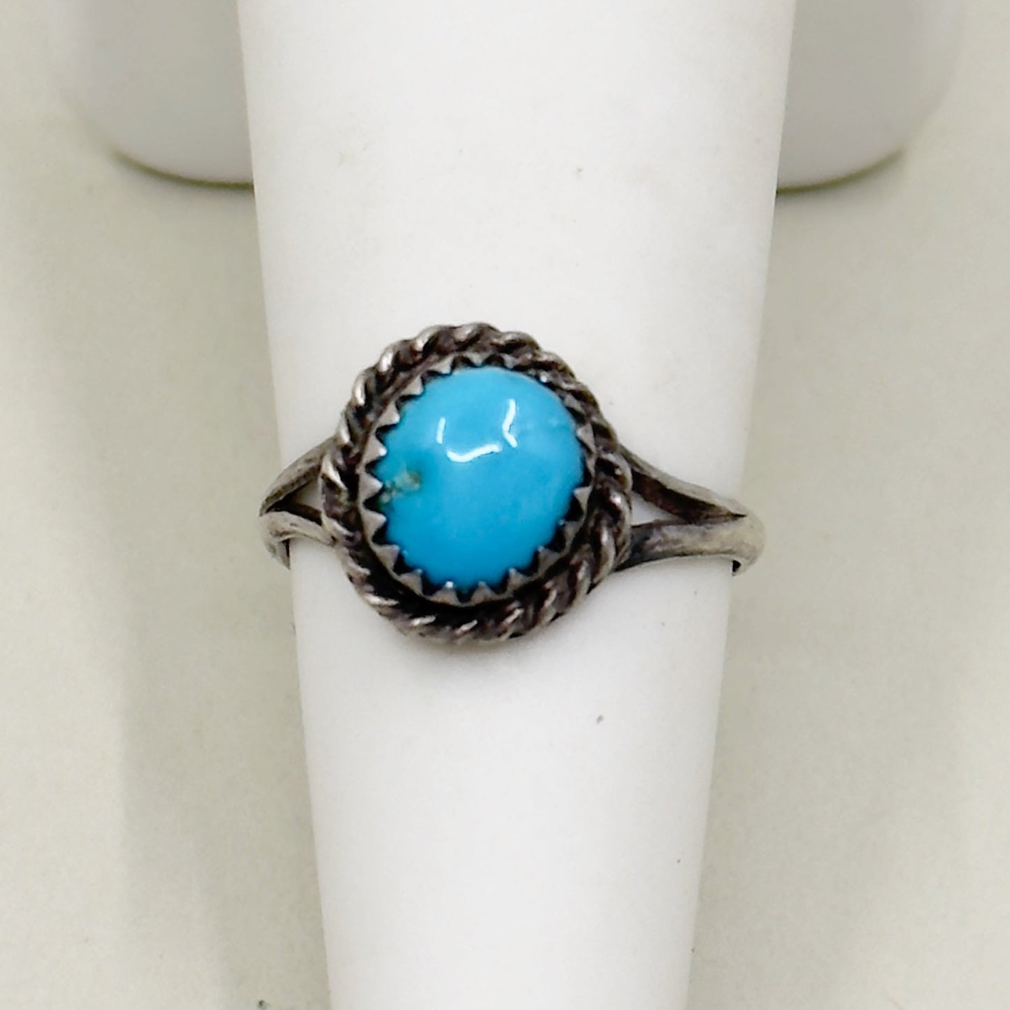 Navajo sterling silver turquoise ring - GM267
