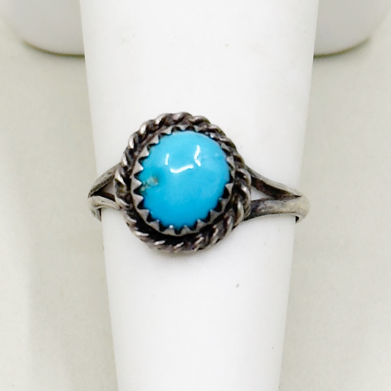 Navajo sterling silver turquoise ring - GM267