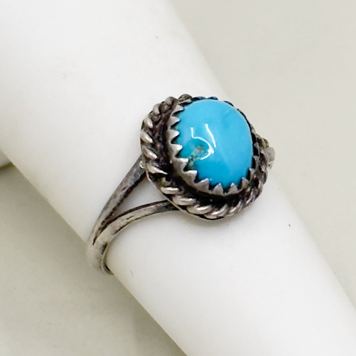 Navajo sterling silver turquoise ring - GM267