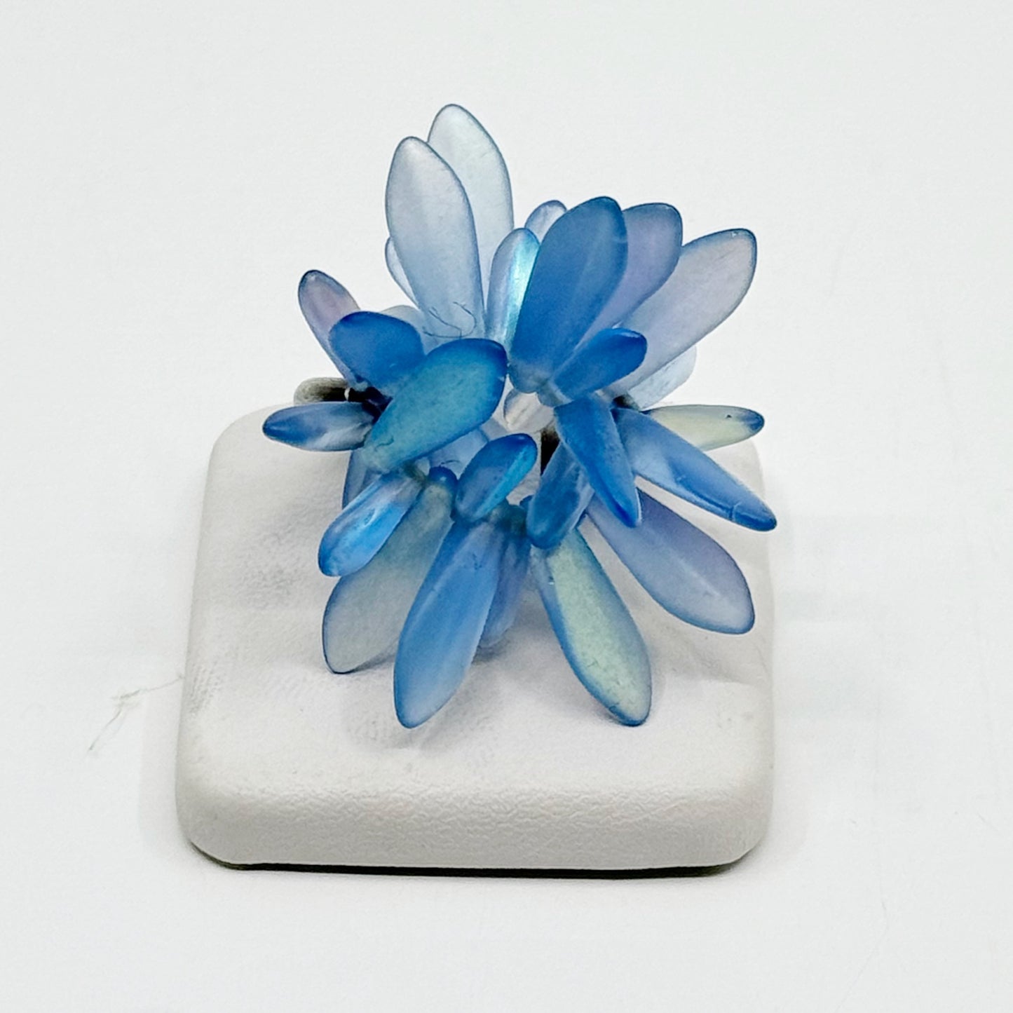 sterling silver Czech glass danger wendy ring - GM282