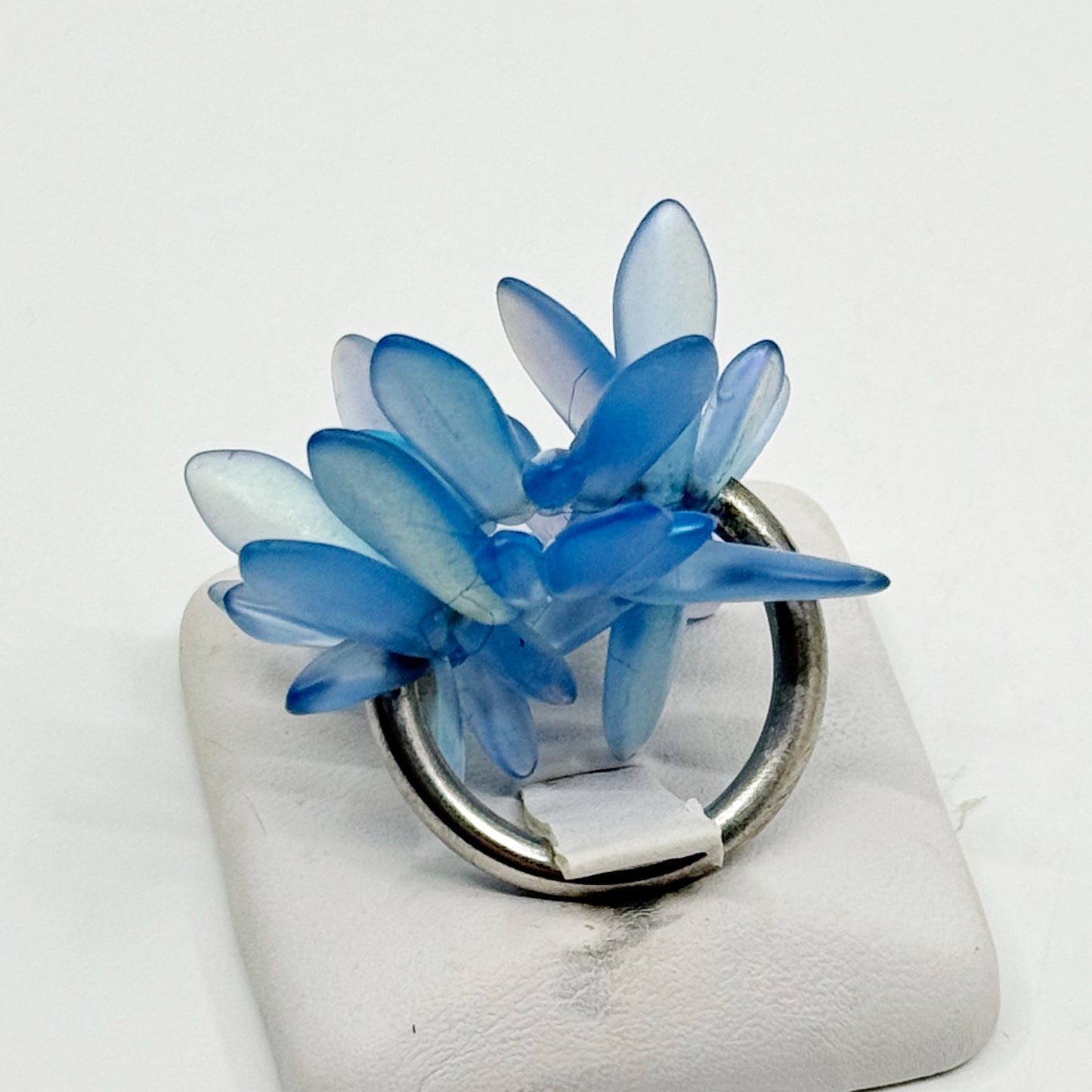 sterling silver Czech glass danger wendy ring - GM282