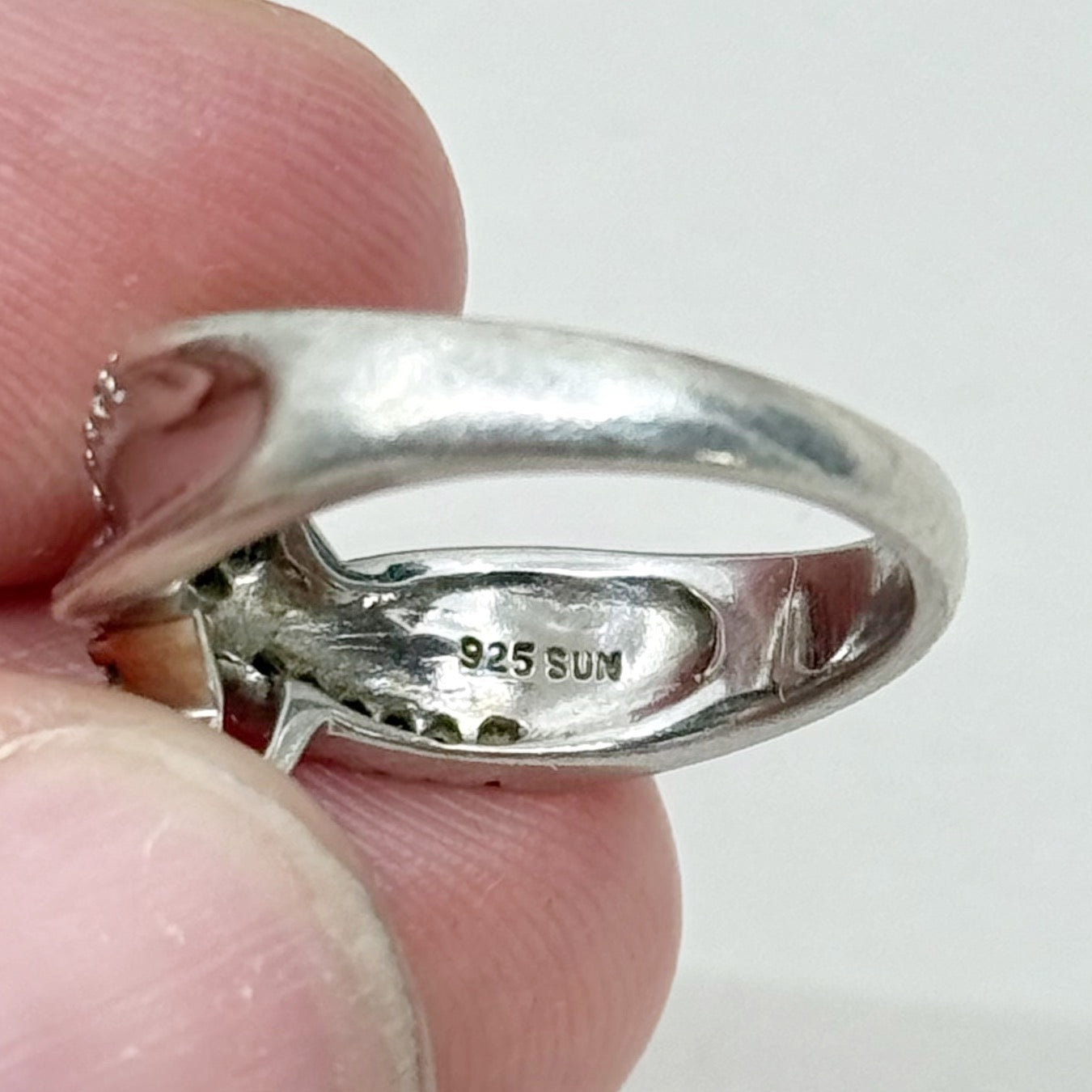 Southwest sterling silver turquoise Indian chief ring - GM283
