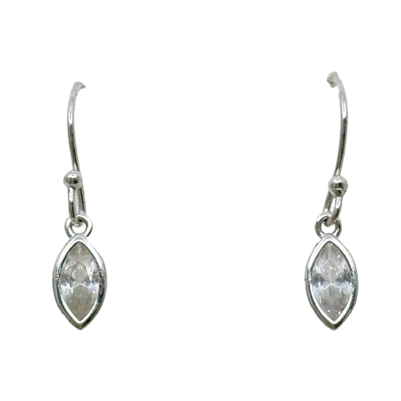 Sterling silver Cubic Zirconia drop earrings - GM289