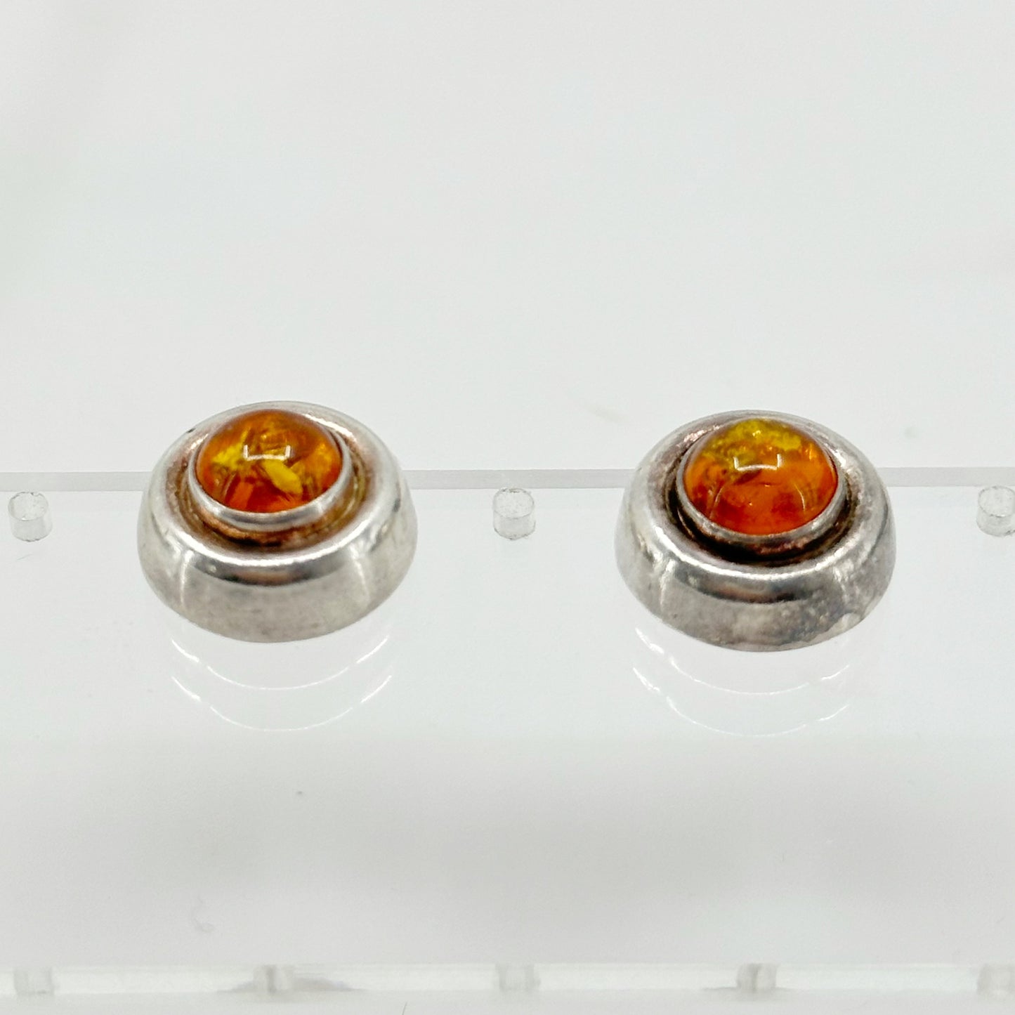Sterling silver baltic amber earrings - GM296