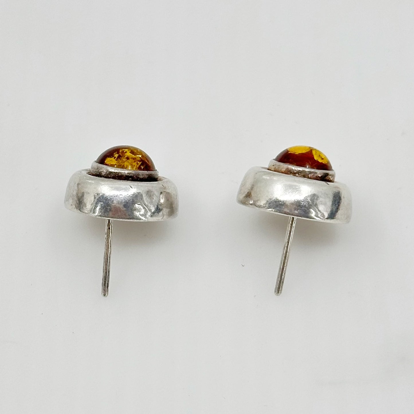 Sterling silver baltic amber earrings - GM296