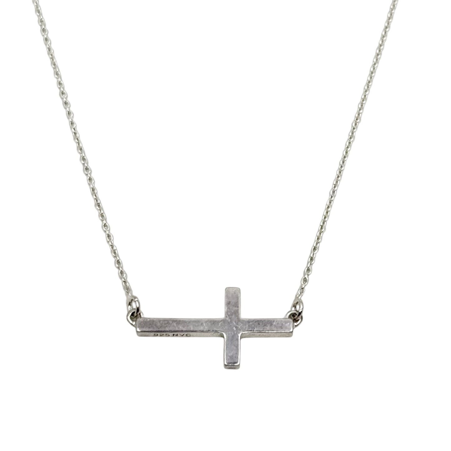 sterling silver cross necklace - GM300