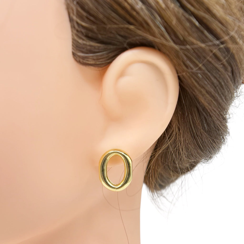 Gold Vermeil sterling silver earrings - GM356