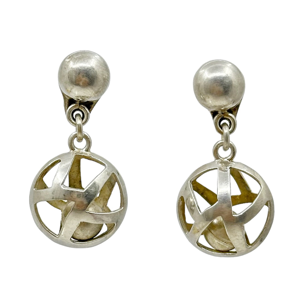 Brenda Schoenfeld sterling silver drop earrings - GM36