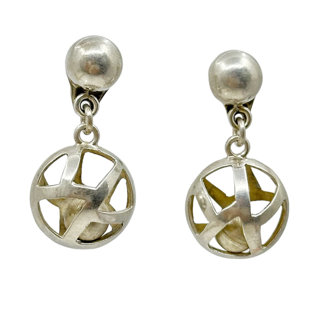 Brenda Schoenfeld sterling silver drop earrings - GM36