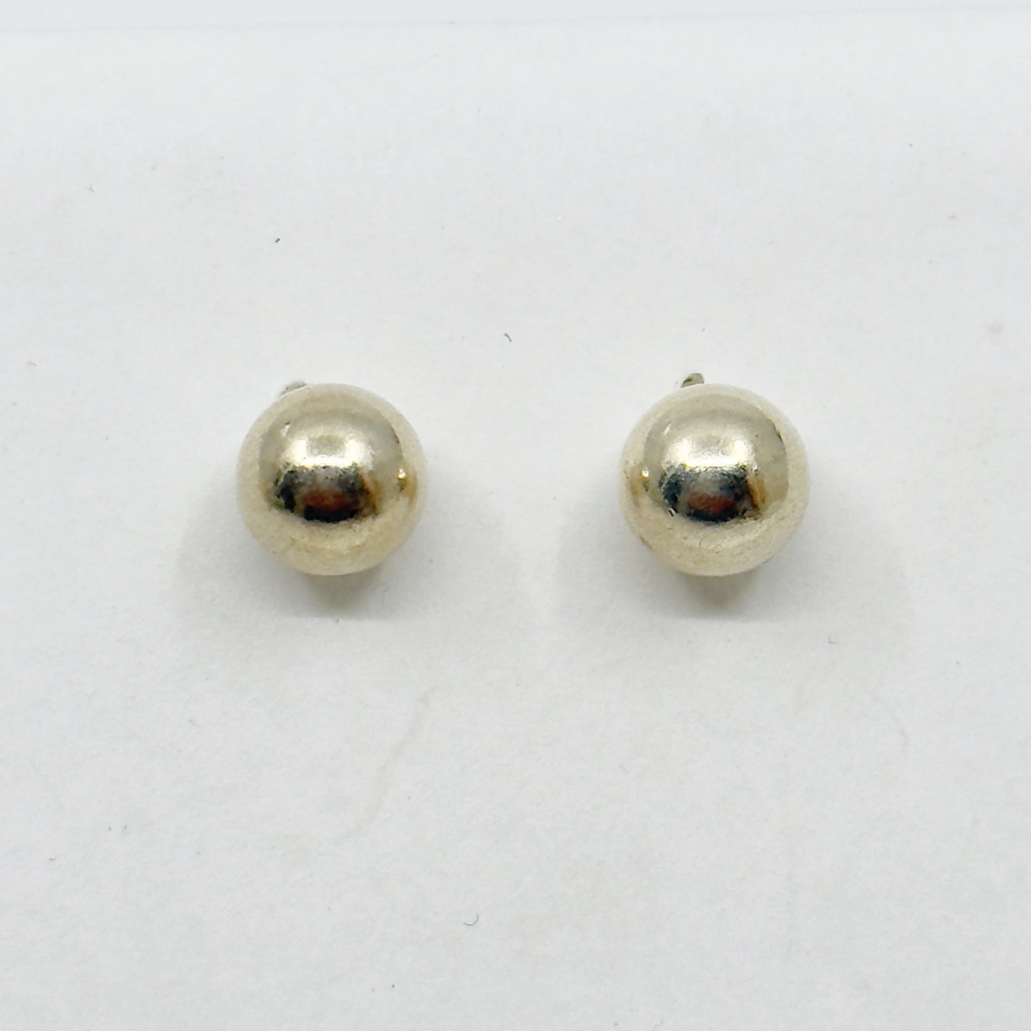 sterling silver bead stud earrings GM860