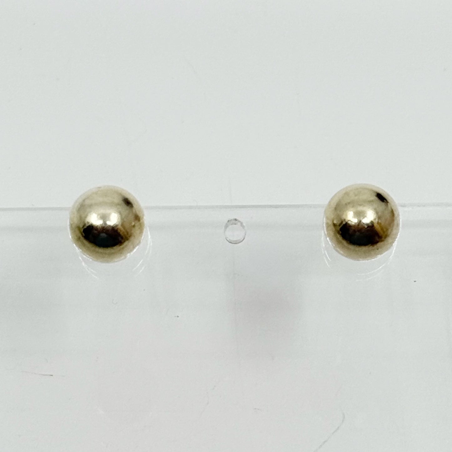 sterling silver bead stud earrings GM860