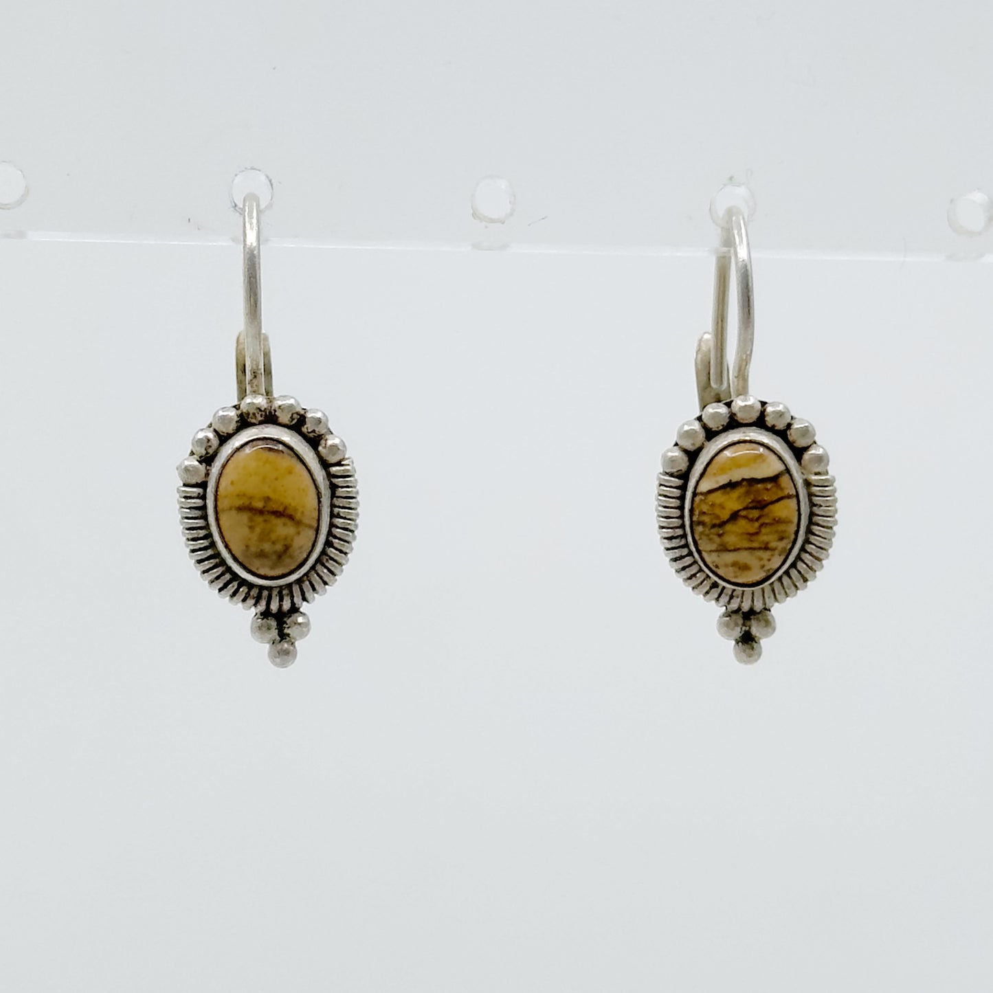 Sterling silver Jasper earrings - GM42