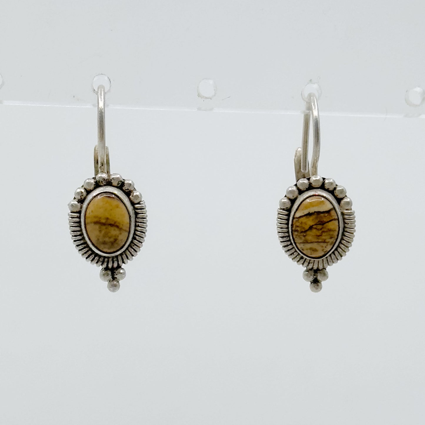 Sterling silver Jasper earrings - GM42