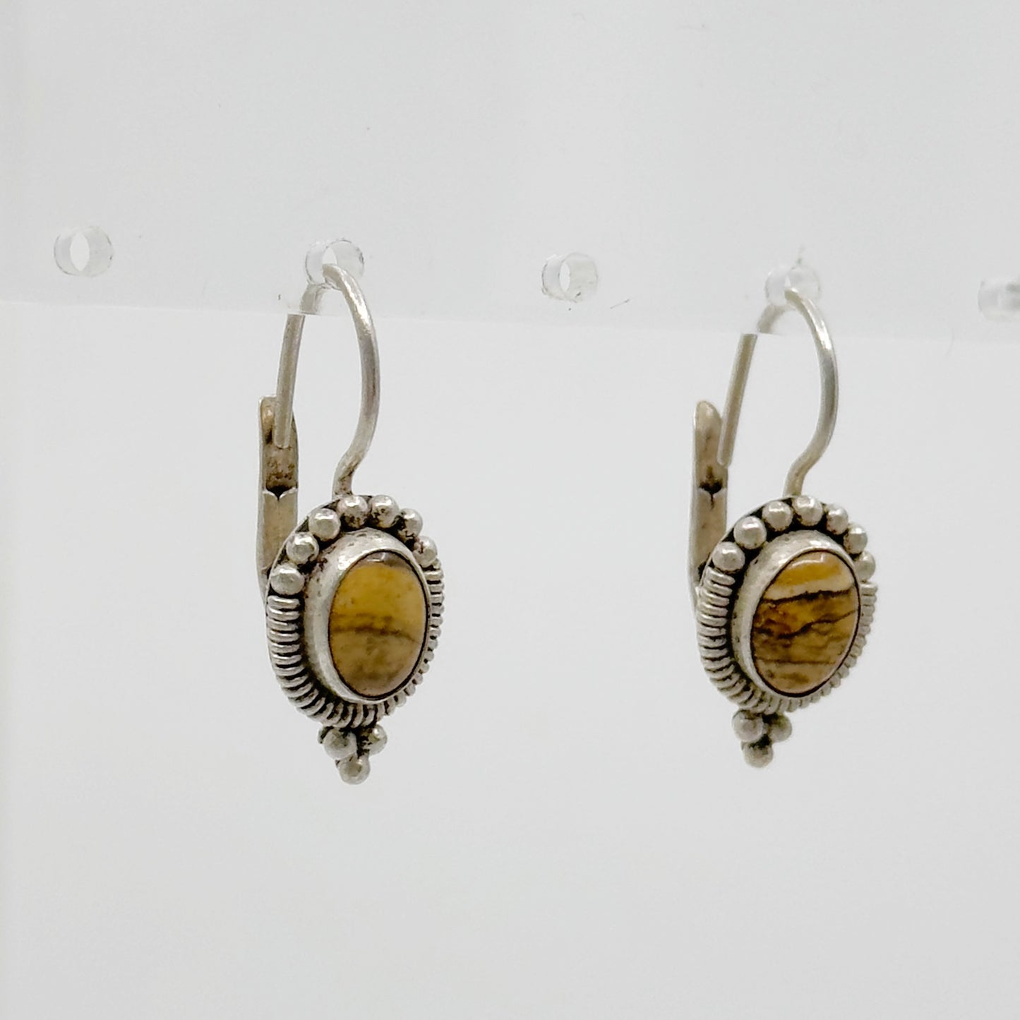 Sterling silver Jasper earrings - GM42